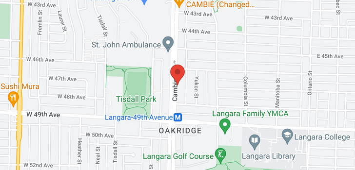map of 701 6304 CAMBIE STREET
